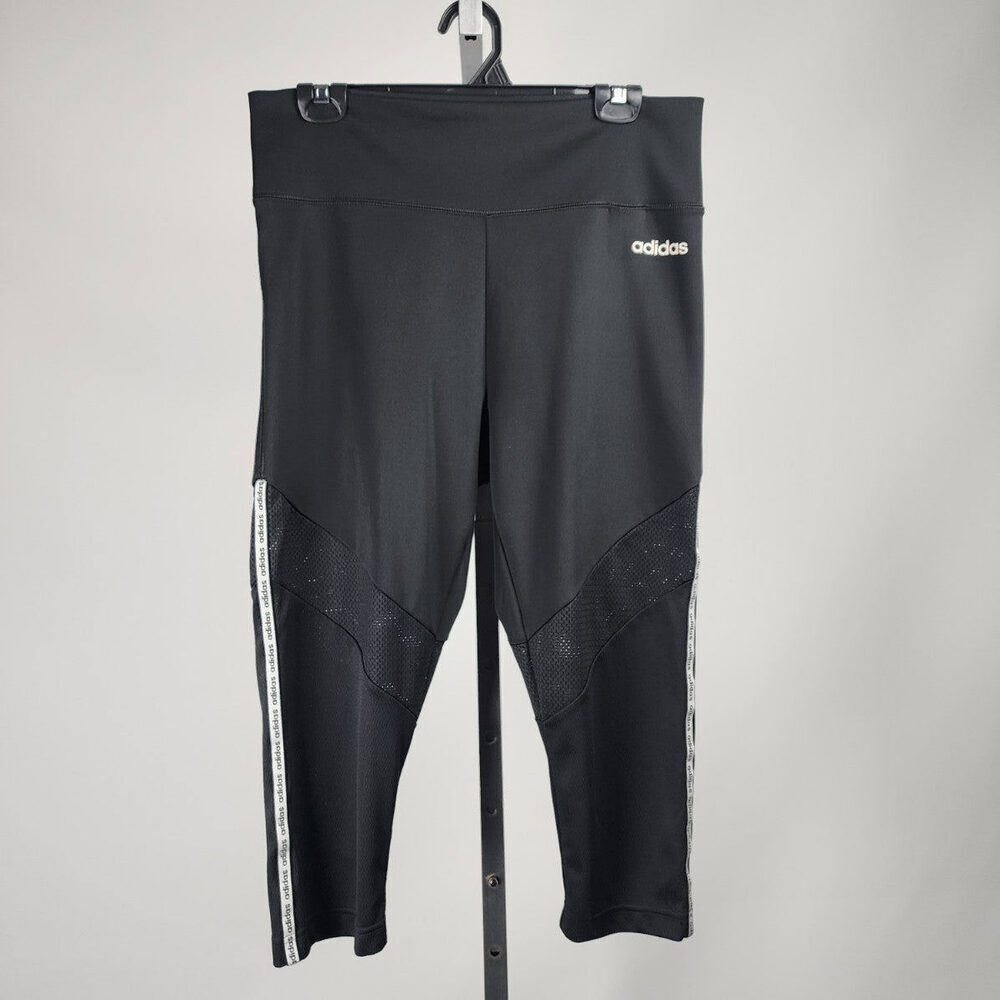 Adidas Climalite Black Capri Leggings Size L